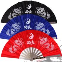 Leque Dragão Vermelho Dança Kung Fu Chinês Comemorações Leque Dragão Vermelho Dança Kung Fu Chinês Comemorações