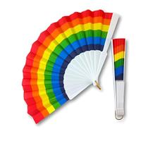 Leque Grande Arco Íris Colorido LGBTQIAPN Barulho Carnaval