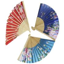 Leque Japonês Madeira Bambu Oriental Ornamental 2024
