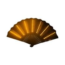Leque LED Que Brilha No Escuro Para Shows Noturnos, Halloween, Natal, Festivais, Festas E Eventos.