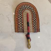 Leque Palha Parede - Colorido Leque Palha Parede - Colorido