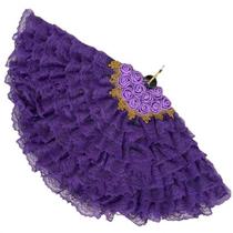 Leque Pomba Gira Roxa Super Luxo Leque Pomba Gira Roxa Super Luxo