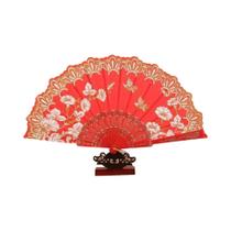 Leque Portátil Dobrável Elegante Estilo Chinês Para Dança De Verão Para Mulheres, Leque Decorativo