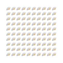 Leques De Mão Dobráveis De Bambu Branco (100-1 Unidades) Para Casamento, Festa, Dança E Decoração