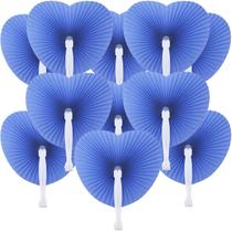Leques de Papel Bestage 12 Unidades Coração Azul Marinho 25 cm Leques de Papel Bestage 12 Unidades Coração Azul Marinho 25 cm