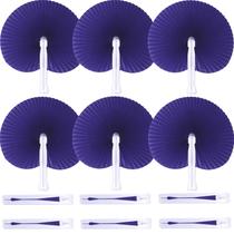 Leques de Papel Bestage 12 Unidades Roxo 23x26 cm Leques de Papel Bestage 12 Unidades Roxo 23x26 cm
