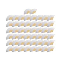 Leques De Papel De Bambu Para Decoração De Festas De Casamento 1-50PCS Personalizados Artesanato DIY