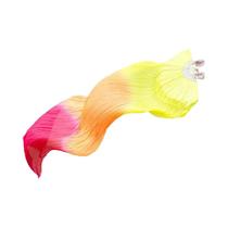 Leques De Seda Gradiente De 150cm Para Prática De Dança Do Ventre, Adereços Longos De Dança Imitação Leques De Seda Gradiente De 150cm Para Prática De Dança Do Ventre, Adereços Longos De Dança Imitação