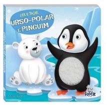 Ler e tocar urso polar e pinguim