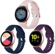 Lerobo 3 Pulseiras Silicone p/ Samsung Galaxy Watch (P/M)