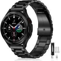 Lerobo Pulseira de Aço Inoxidável para Samsung Galaxy Watch (Preto)