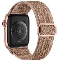 Lerobo Pulseira Elástica de Nylon Compatível com Apple Watch (Milktea)