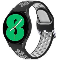 Lerobo Pulseira p/ Galaxy Watch 20mm P (Preta-Cinza)