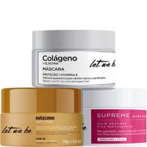 Let Me Be - Kit Cronograma Capilar Reparação Antifrizz (3 Produtos) Let Me Be - Kit Cronograma Capilar Reparação Antifrizz (3 Produtos)