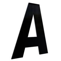 Letra 127mm preto - a - metalmidia