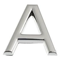 Letra A Residencial 39 MM Plástico ABS Cromado BemFixa Letra A Residencial 39 MM Plástico ABS Cromado BemFixa