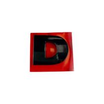 Letra Avulsa Black Piano do Emblema de Carro Letra D Letra Avulsa Black Piano do Emblema de Carro Letra D