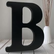 Letra B de madeira preta AOCEAN de 10" para artesanato e decoração de casa Letra B de madeira preta AOCEAN de 10" para artesanato e decoração de casa