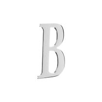 Letra B Residencial Zamac Cromado 667104 União Mundial Letra B Residencial Zamac Cromado 667104 União Mundial