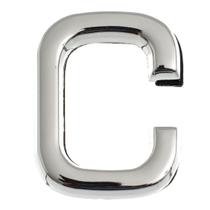 Letra C Residencial 39 MM Plástico ABS Cromado BemFixa Letra C Residencial 39 MM Plástico ABS Cromado BemFixa