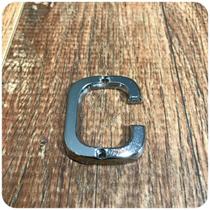 Letra C Residencial Pequena Cromada Para Apartamento Letra C Residencial Pequena Cromada Para Apartamento