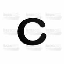 Letra Caixa "C" 9cm de altura e largura proporcional - Preta - Arial Rounded - Brascril