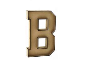 Letra Caixa Grande B Mdf 30Cm De Altura Decoração