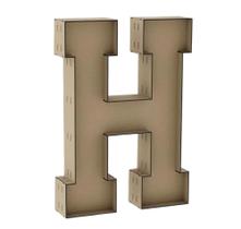 Letra Caixa Grande H Mdf 100Cm De Altura Decoração Festa Letra Caixa Grande H Mdf 100Cm De Altura Decoração Festa