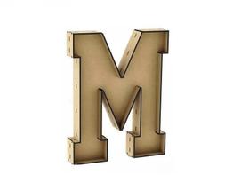 Letra Caixa Grande M Mdf 30Cm De Altura Decoração Letra Caixa Grande M Mdf 30Cm De Altura Decoração