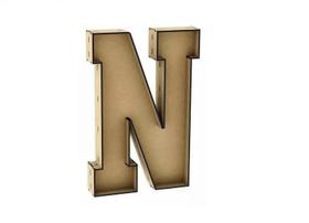 Letra Caixa Grande N Mdf 30Cm De Altura Decoração Letra Caixa Grande N Mdf 30Cm De Altura Decoração