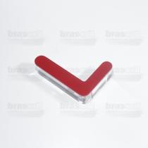 Letra Caixa "L" 9cm de altura - Vermelha - Arial Rounded - Brascril