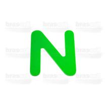 Letra Caixa "N" 9cm de altura - Verde - Arial Rounded