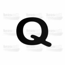 Letra Caixa "Q" 9cm de altura e largura proporcional - Preta - Arial Rounded - Brascril