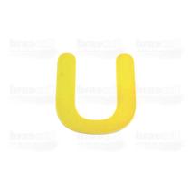 Letra Caixa "U" 9cm de altura - Amarela - Arial Rounded - Brascril