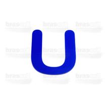 Letra Caixa "U" 9cm de altura - Azul - Arial Rounded - Brascril