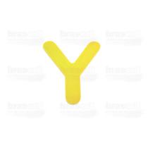 Letra Caixa "Y" 9cm de altura - Amarela - Arial Rounded - Brascril