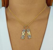 Letra Cravejada Colorida em Placa (F39.16 - DEL) Letra Cravejada Colorida em Placa (F39.16 - DEL)