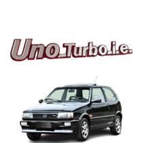 LETRA CROMADA Emblema da Mala do Uno Turbo i.e