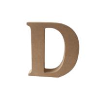 Letra D 9cm de altura mdf 18mm