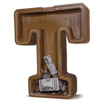 Letra de madeira Piggy Bank JOOMLAFLY para crianças com painel de acrílico