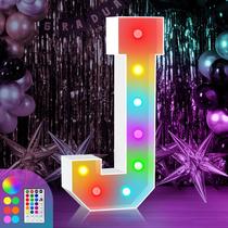Letra Decorativa Iluminada J ZEELY 3 pés 18 modos de cor Letra Decorativa Iluminada J ZEELY 3 pés 18 modos de cor