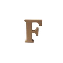 Letra F 9cm de altura mdf 18mm