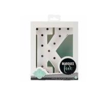 Letra K luminosa personalizável Heidi Swapp - 21cm Letra K luminosa personalizável Heidi Swapp - 21cm