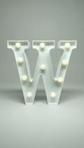 Letra Luminária LED 3D Decorativa Branco Letra Luminária LED 3D Decorativa Branco