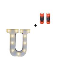 Letra Luminária Led 3d Festa Decoração + Pilha Grátis