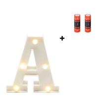 Letra Luminária Led 3d Pequena Festa Decoração e Pilha Letra Luminária Led 3d Pequena Festa Decoração e Pilha