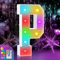 Letra Marquee Iluminada P ZEELY 3 pés 18 modos de cor