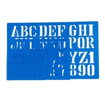 Letra Número Vazado Kit Régua Normógrafo Material Escolar Letra Número Vazado Kit Régua Normógrafo Material Escolar