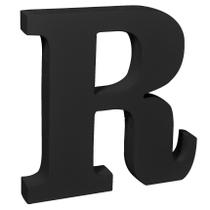 Letra R 15mm por 18cm de Altura Mdf Madeira Pintado