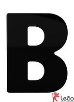 Letra Residencial Preto -B - Fácil Instalação E Alta Durabilidade